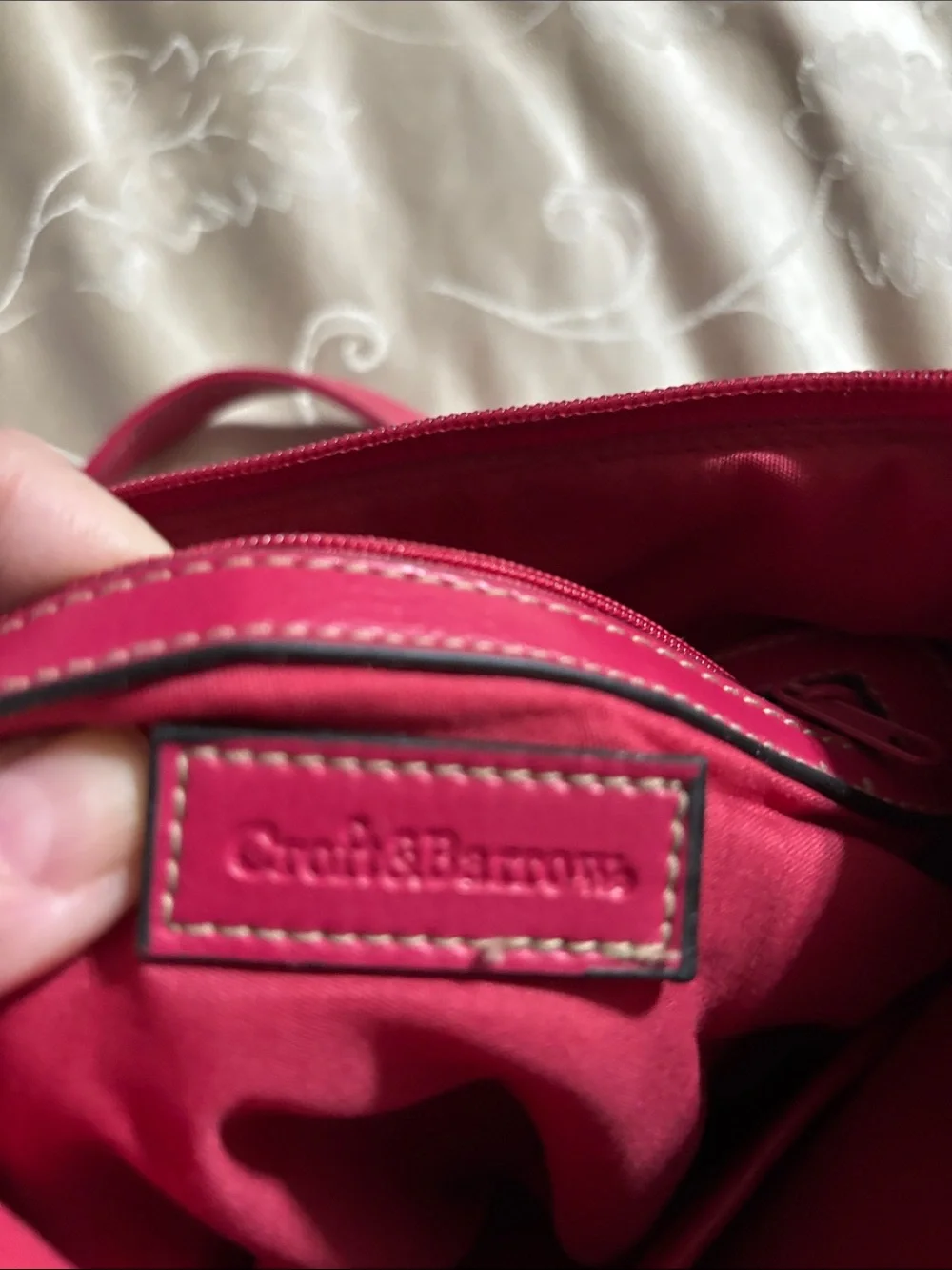 Women’s Croft and Barrow Pink Crossbody Bag with Buckle Accent
